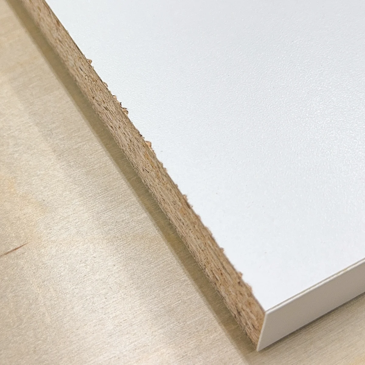 Chipped, rough cabinet edge from other suppliers